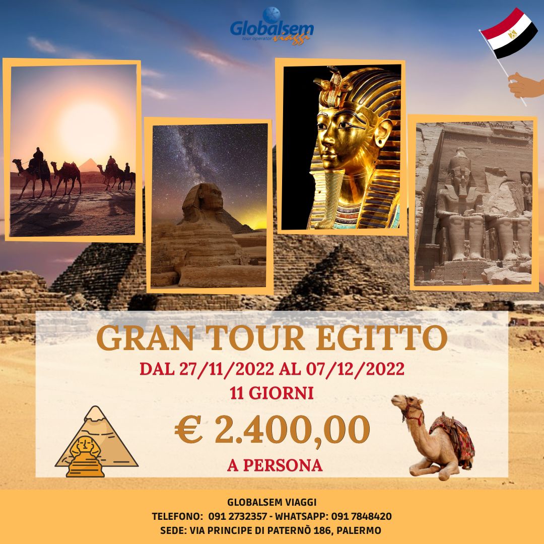 GRAN TOUR EGITTO - Partenza dall'ITALIA