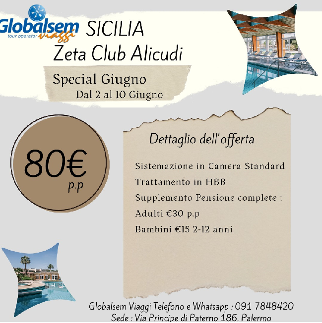 2 giugno allo Zeta Club Alicudi - Sciacca (Agrigento) - Sicilia