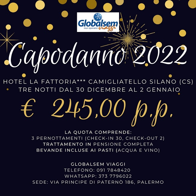 CAPODANNO 2021-2022 all’HOTEL LA FATTORIA Camigliatello Silano - (COSENZA) - Calabria