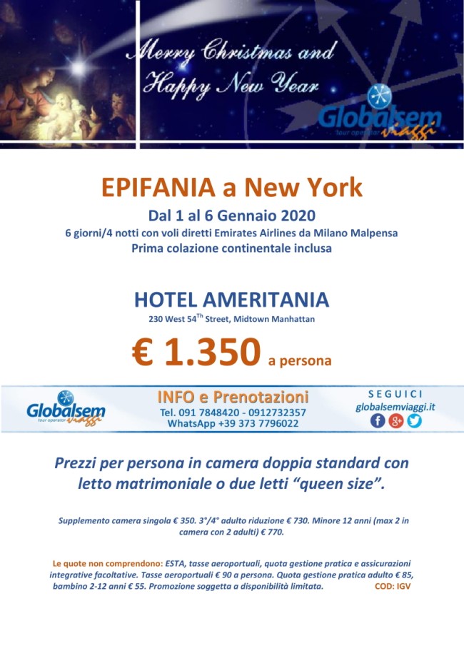 EPIFANIA 2020 a New York