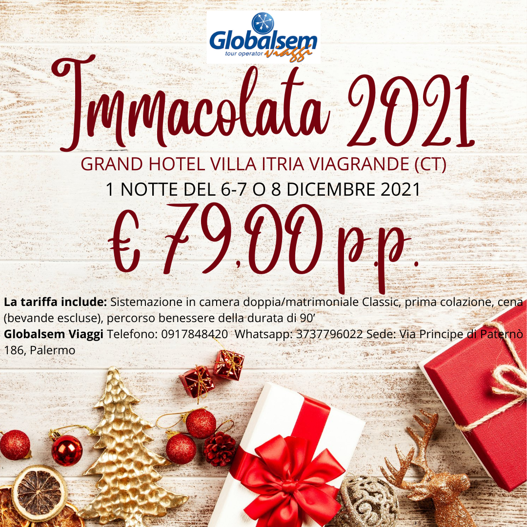 IMMACOLATA 2021 al GRAND HOTEL VILLA ITRIA Viagrande - (CATANIA) - Sicilia