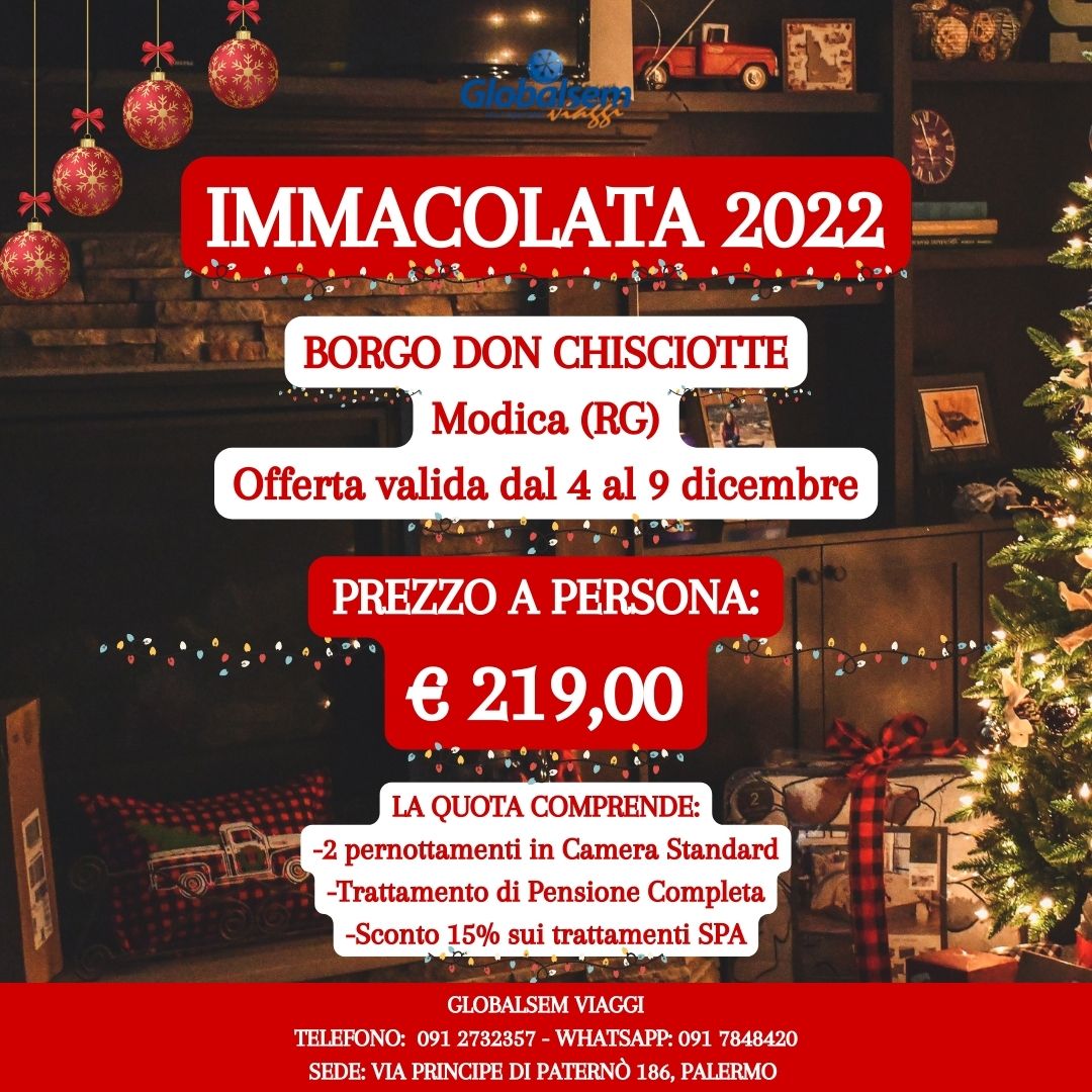 IMMACOLATA 2022 al Borgo Don Chisciotte - Modica (Ragusa) - Sicilia