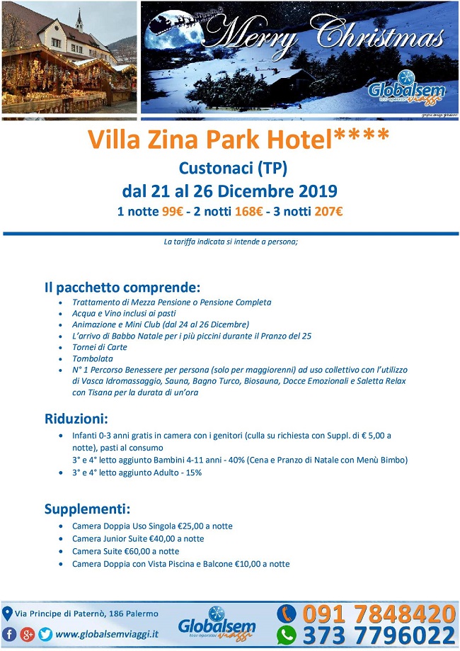 NATALE 2019 in Villa Zina