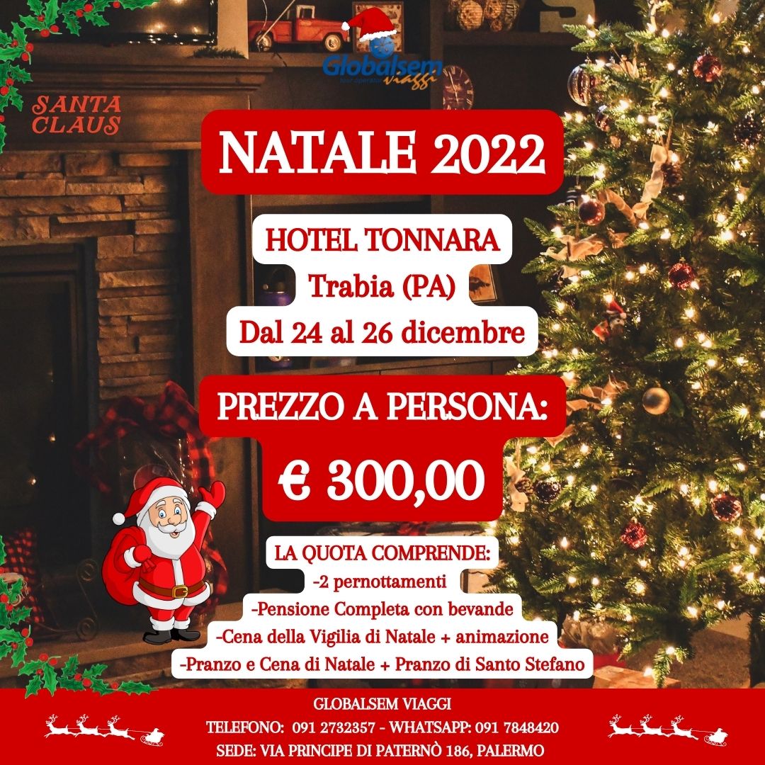 NATALE 2022 all'Hotel Tonnara - Trabia (PA) - Sicilia