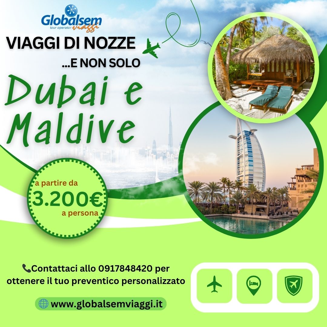 Viaggio di Nozze a Dubai e Maldive
