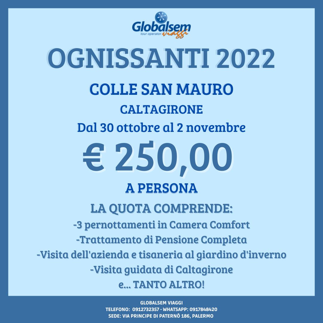 OGNISSANTI 2022 a Colle San Mauro - Caltagirone - Sicilia