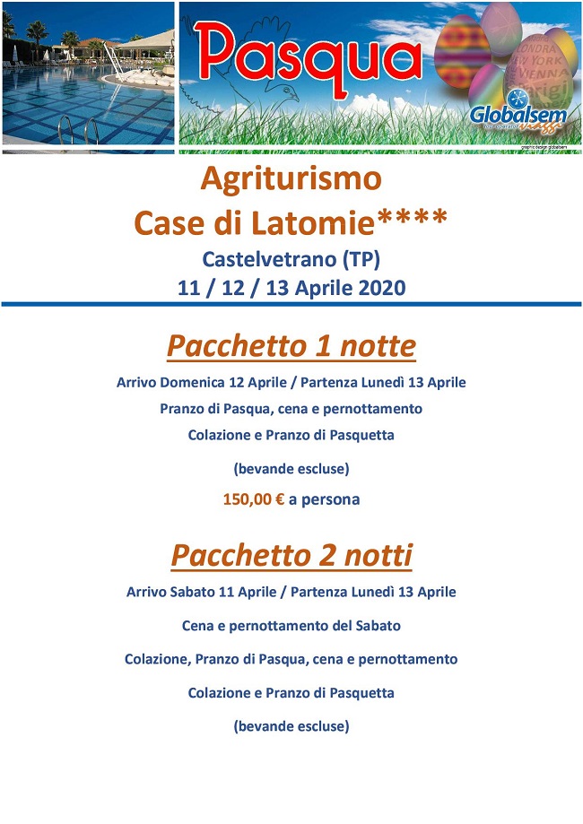 PASQUA 2020 Case di Latomie, Castelvetrano (TRAPANI) - Sicilia