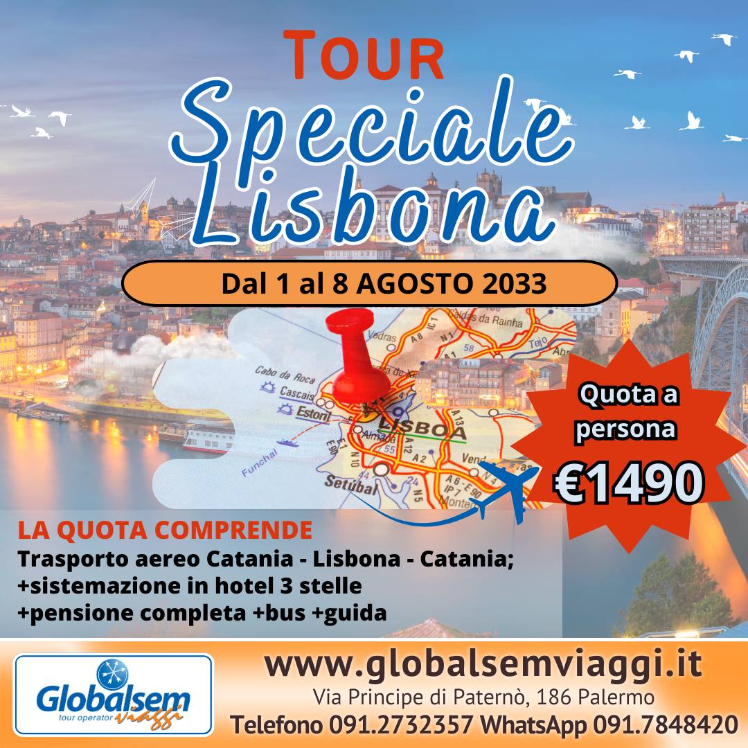 TOUR AGOSTO 2023-SPECIALE LISBONA. Agosto a Lisbona!