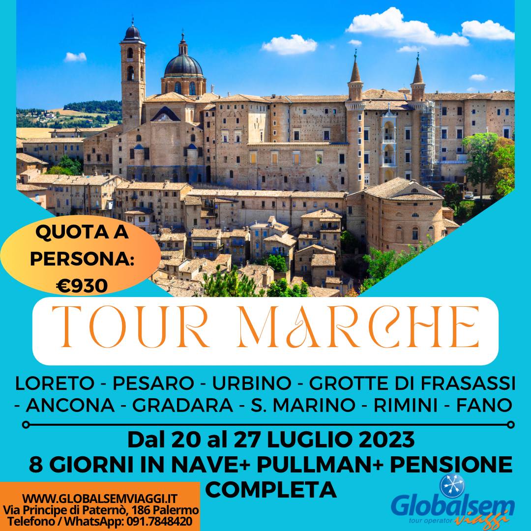 TOUR 2023-MARCHE, in nave da Palermo.