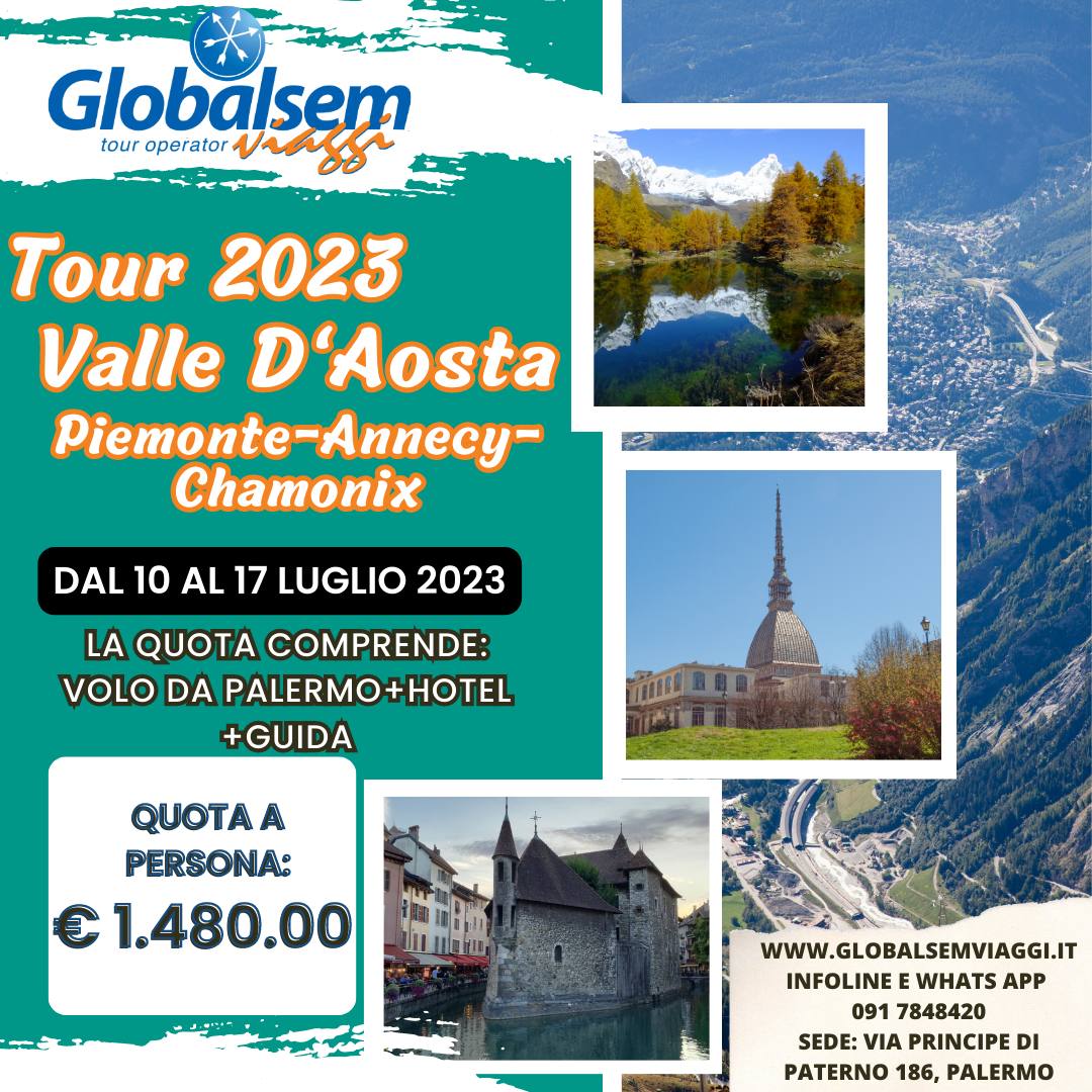 TOUR LUGLIO 2023- VALLE D'AOSTA,