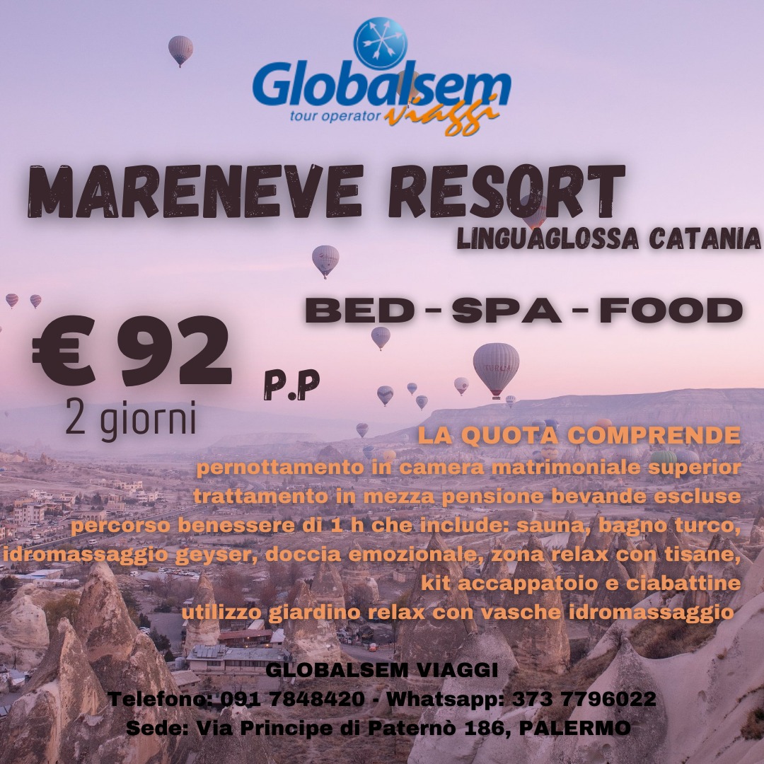 BED - SPA - FOOD 2022 al Mareneve Resort - Linguaglossa (CATANIA) - Sicilia
